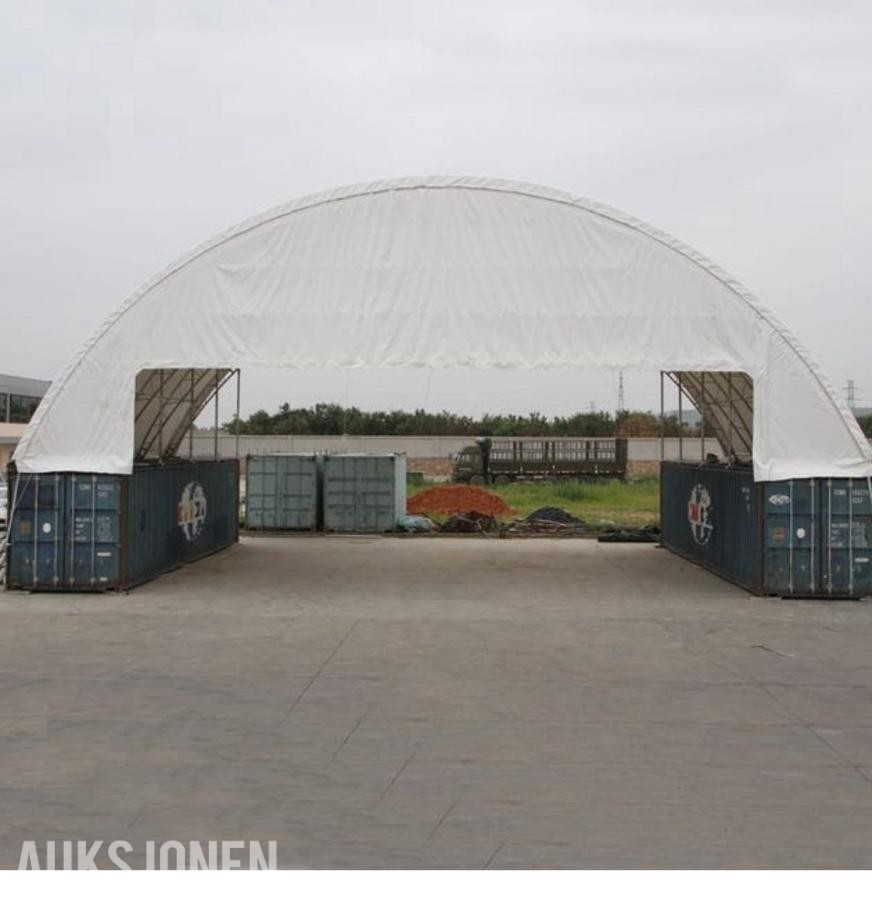 2025 Sheltertelt Container overbygg - W18 x L18,29 - ingen minstepris